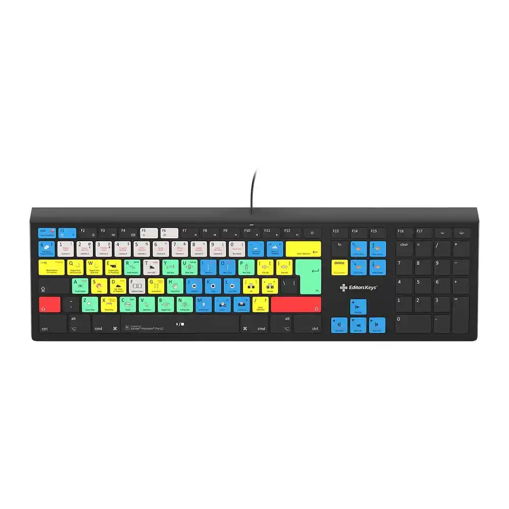 EditorsKeys Adobe Premiere CC Backlit Keyboard